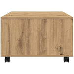 Salongbord Artisan Eik 60X60X38 Cm Konstruert Tre