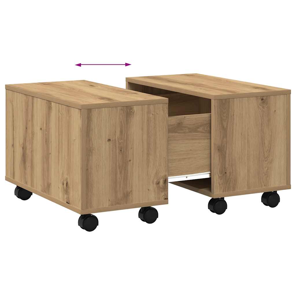 Salongbord Artisan Eik 60X60X38 Cm Konstruert Tre