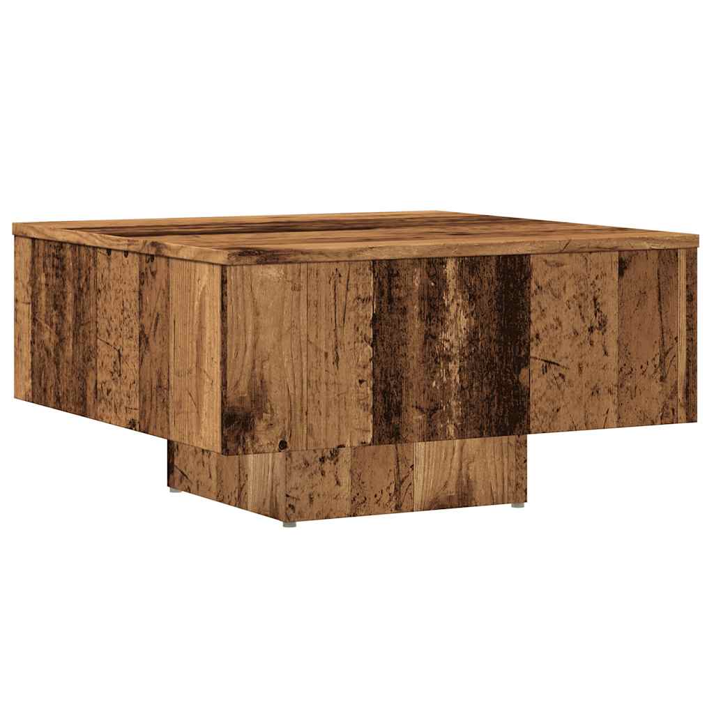 Salongbord Gammelt Tre 60X60X31,5 Cm Konstruert Tre