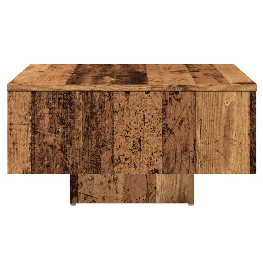 Salongbord Gammelt Tre 60X60X31,5 Cm Konstruert Tre