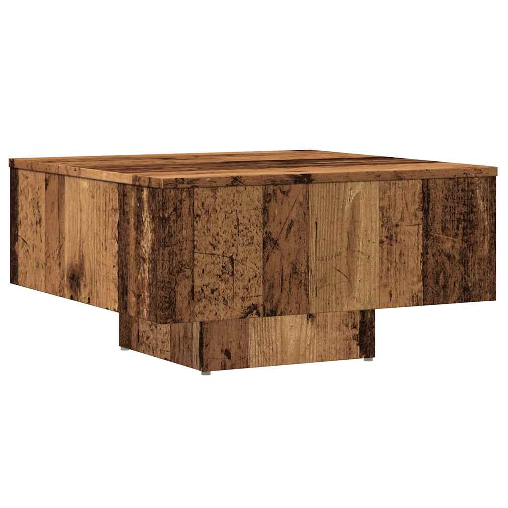 Salongbord Gammelt Tre 60X60X31,5 Cm Konstruert Tre