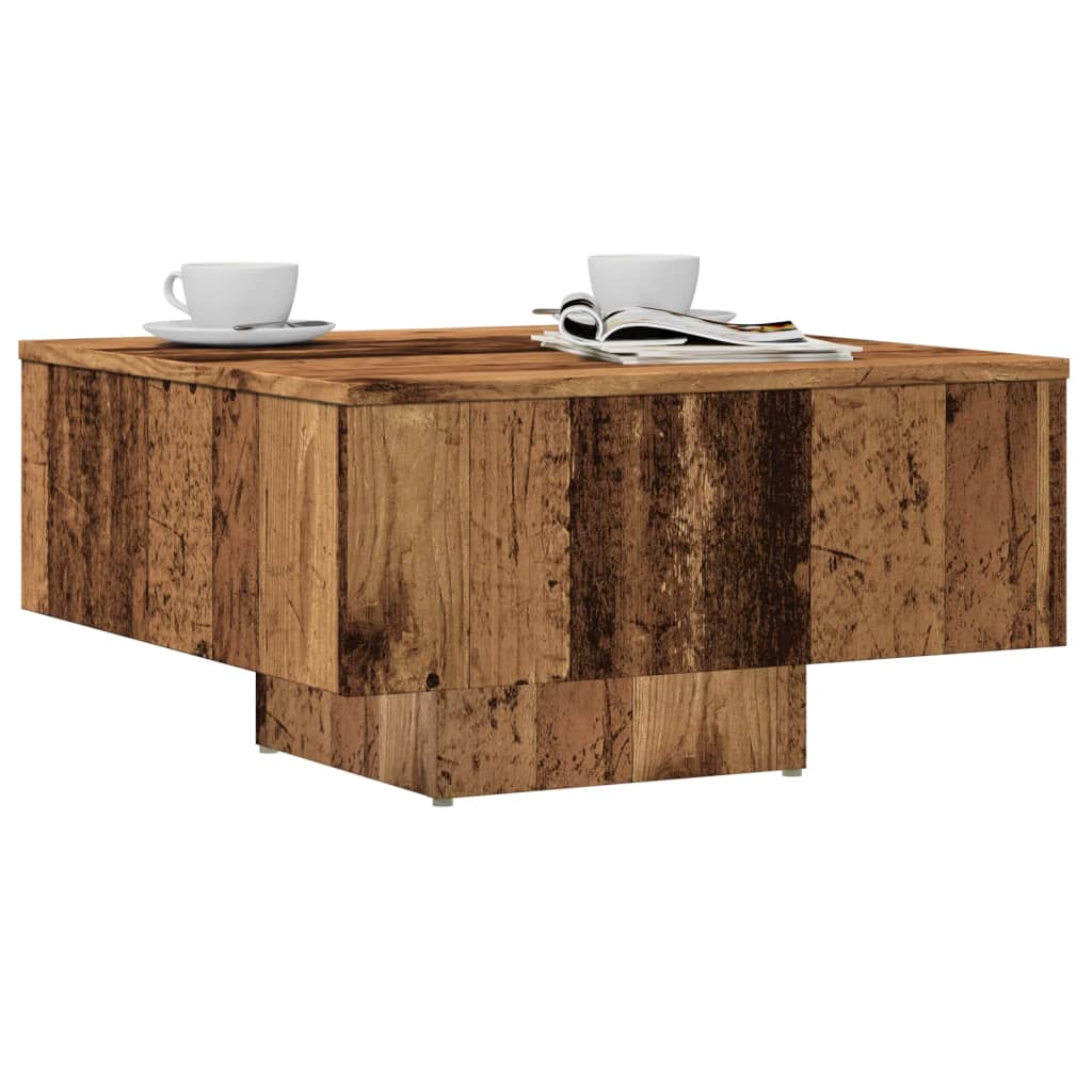 Salongbord Gammelt Tre 60X60X31,5 Cm Konstruert Tre