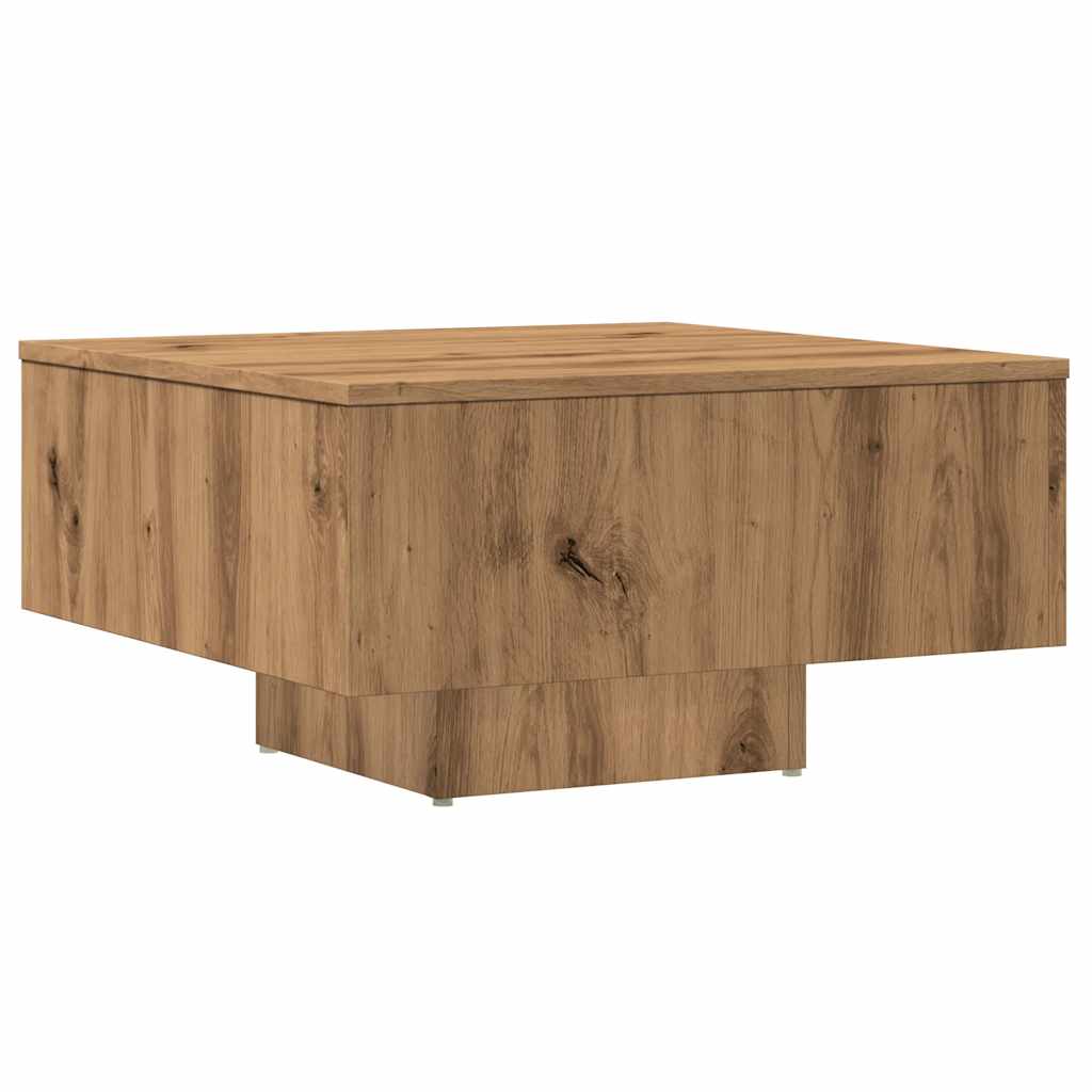 Salongbord Artisan Eik 60X60X31,5 Cm Konstruert Tre