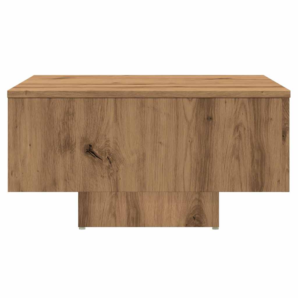 Salongbord Artisan Eik 60X60X31,5 Cm Konstruert Tre