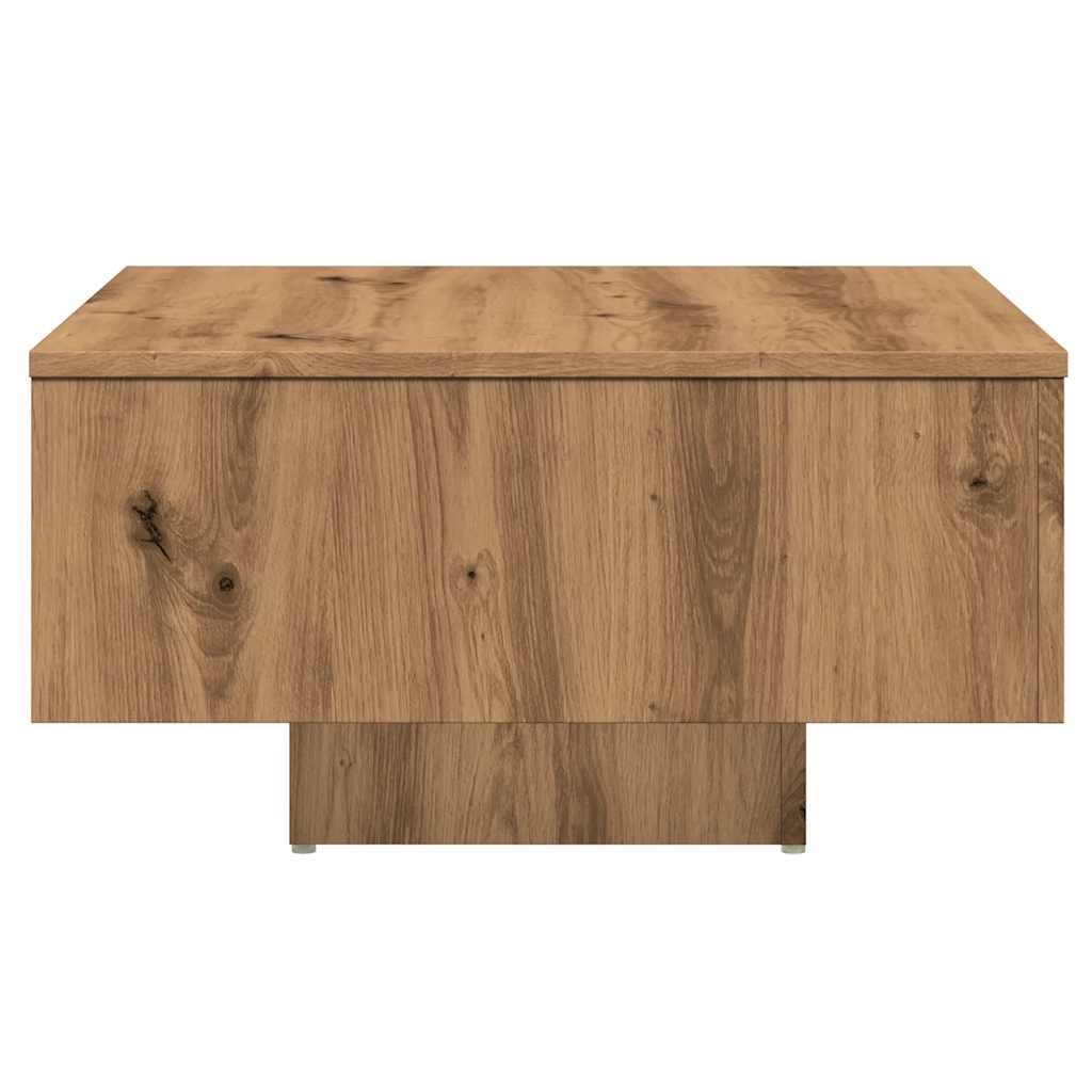 Salongbord Artisan Eik 60X60X31,5 Cm Konstruert Tre