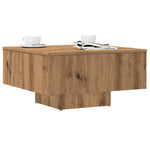 Salongbord Artisan Eik 60X60X31,5 Cm Konstruert Tre