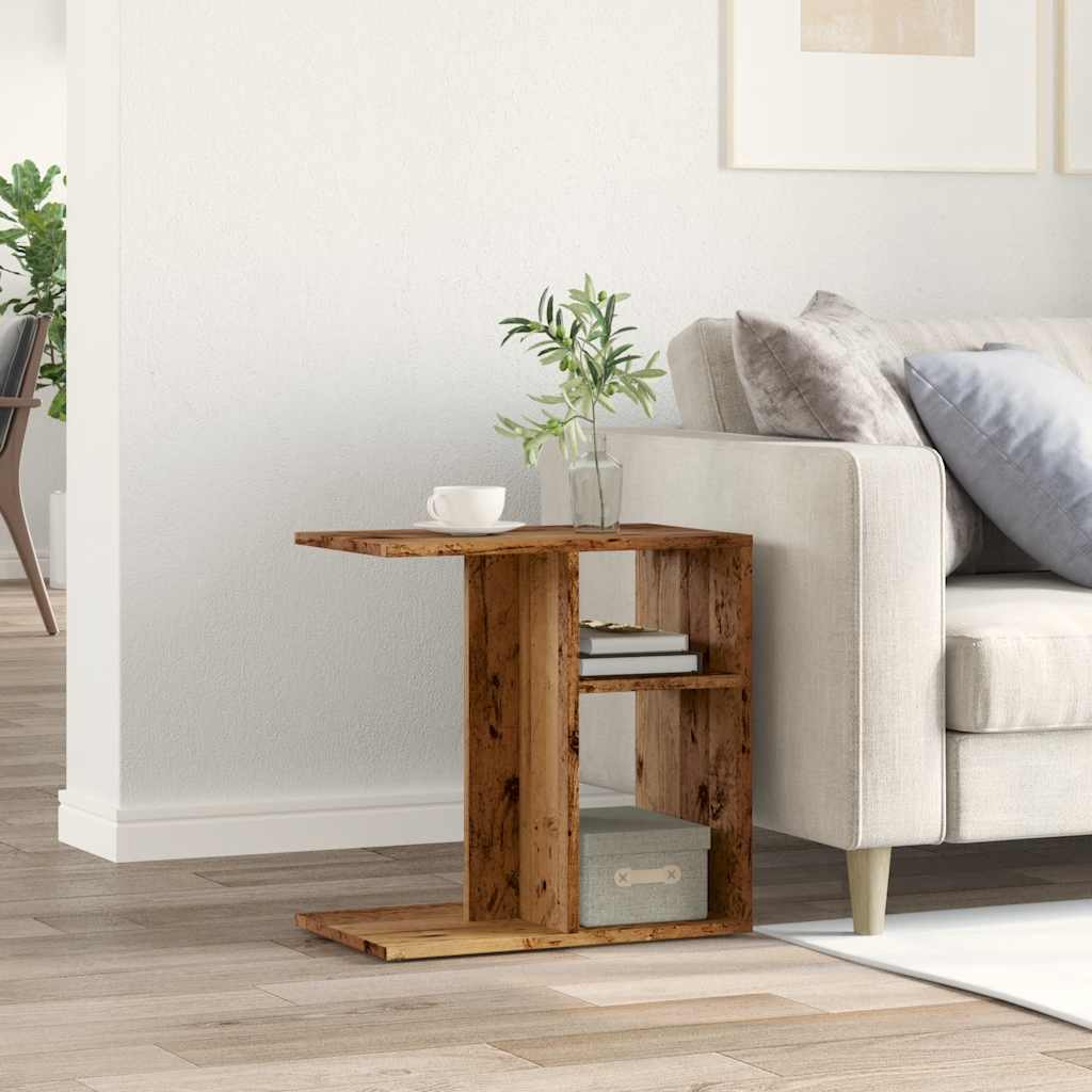 Sidebord Gammelt Tre 50X30X50 Cm Konstruert Tre