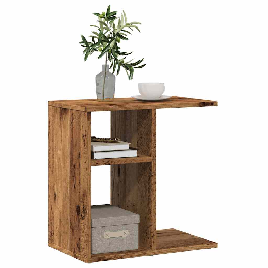 Sidebord Gammelt Tre 50X30X50 Cm Konstruert Tre