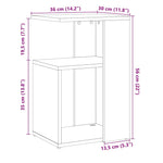 Sidebord Artisan Eik 50X30X50 Cm Konstruert Tre