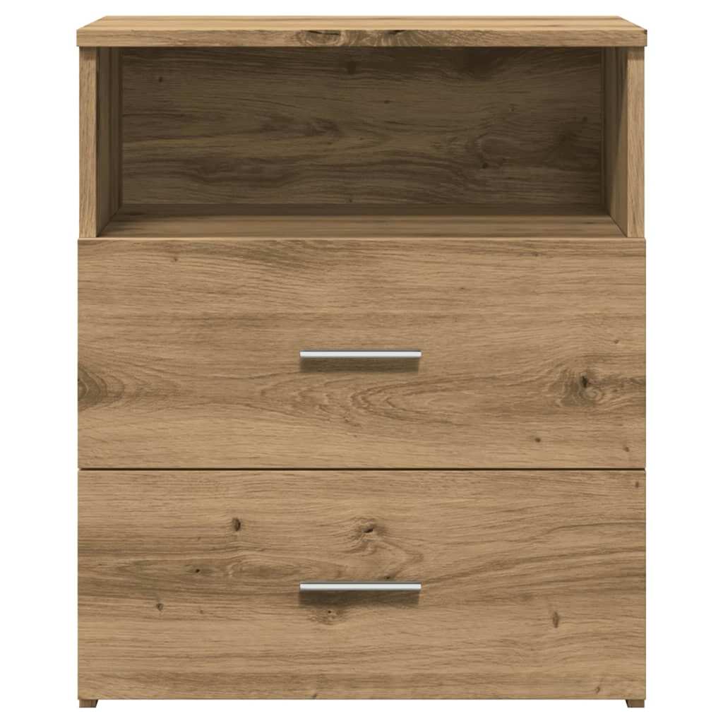 Nattbord 2 Stk Artisan Eik 50X32X60 Cm Konstruert Tre