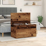Oppbevaringskiste Gammelt Tre 84X42X46 Cm Konstruert Tre