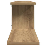 Veggmontert Tv-Hylle Artisan Eik 125X18X23 Cm Konstruert Tre