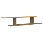 Veggmontert Tv-Hylle Artisan Eik 125X18X23 Cm Konstruert Tre