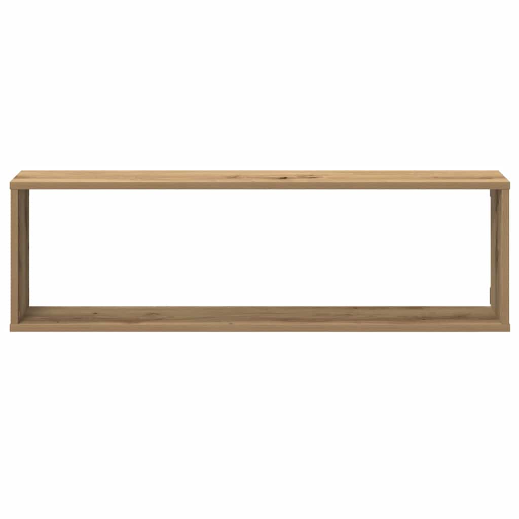 Vegghyller Kube 2 Stk Artisan Eik 100X15X30 Cm Konstruert Tre