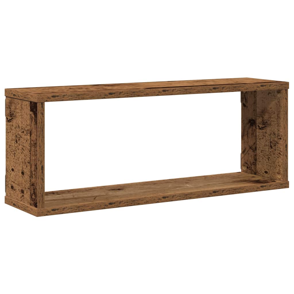 Vegghyller Kube 4 Stk Gammelt Tre 60X15X23 Cm Konstruert Tre