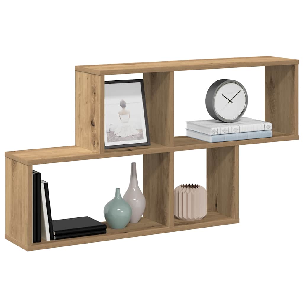 Vegghylle Artisan Eik 100X18X53 Cm Konstruert Tre