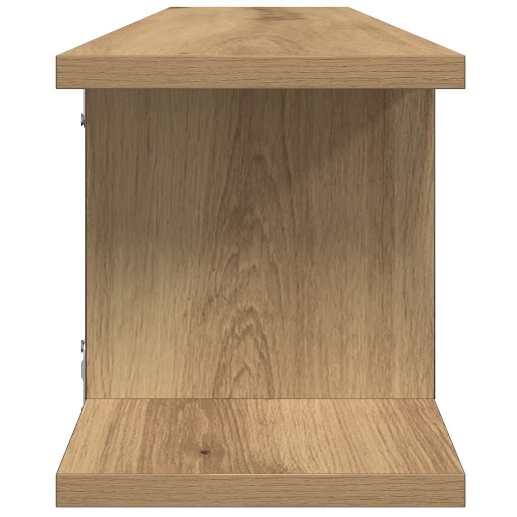 Vegghyller 2 Stk Artisan Eik 75X18X20 Cm Konstruert Tre