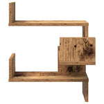 Veggmontert Hylle Gammelt Tre 40X40X49,5 Cm Konstruert Tre