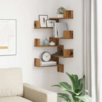 Vegg Hjørnehyller 2 Stk Gammelt Tre 40X40X49,5Cm Konstruert Tre