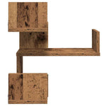 Vegg Hjørnehyller 2 Stk Gammelt Tre 40X40X49,5Cm Konstruert Tre