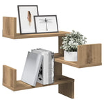 Veggmontert Hylle Artisan Eik 40X40X49,5 Cm Konstruert Tre
