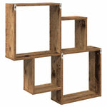 Vegghylle Gammelt Tre 80X15X78,5 Cm Konstruert Tre