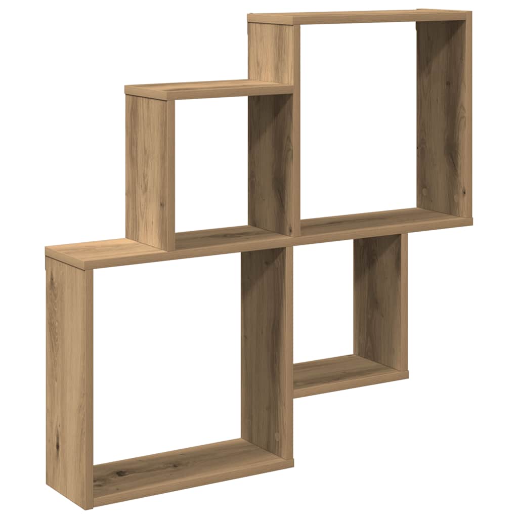 Vegghylle Artisan Eik 80X15X78,5 Cm Konstruert Tre