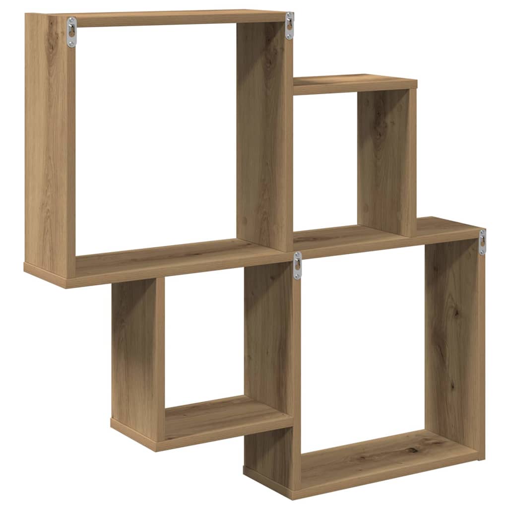Vegghylle Artisan Eik 80X15X78,5 Cm Konstruert Tre