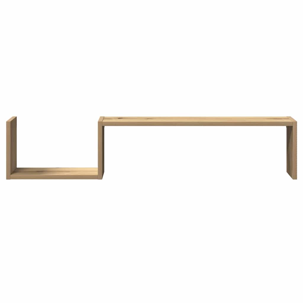 Vegghyller 2 Stk Artisan Eik 100X15X20 Cm Konstruert Tre