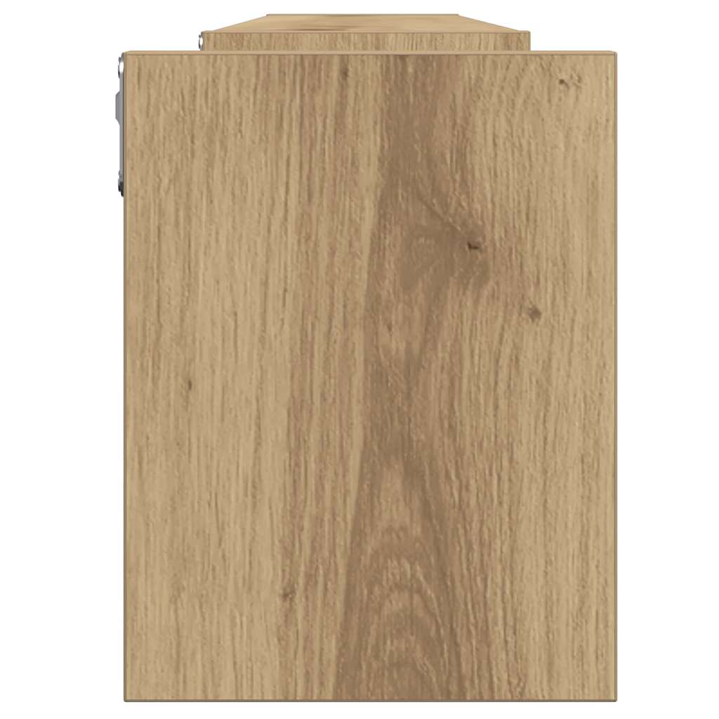 Vegghyller 2 Stk Artisan Eik 100X15X20 Cm Konstruert Tre