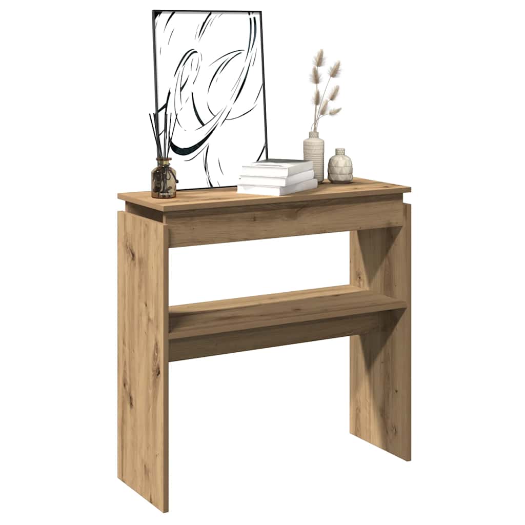 Konsollbord Artisan Eik 80X30X80 Cm Konstruert Tre
