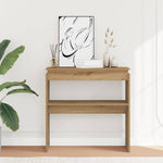 Konsollbord Artisan Eik 80X30X80 Cm Konstruert Tre