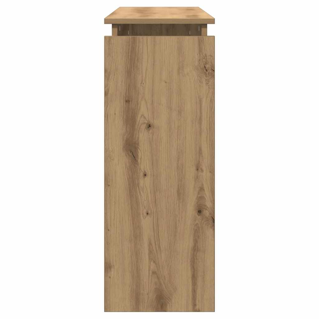 Konsollbord Artisan Eik 102X30X80 Cm Konstruert Tre