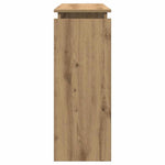 Konsollbord Artisan Eik 102X30X80 Cm Konstruert Tre