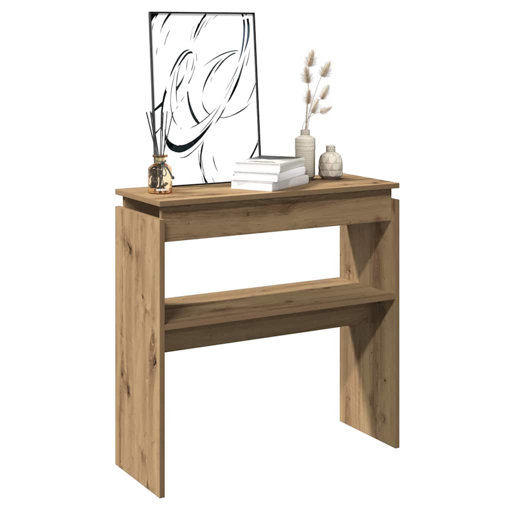 Konsollbord Artisan Eik 102X30X80 Cm Konstruert Tre