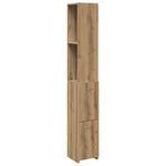 Baderomsskap Artisan Eik 25X25X170 Cm Konstruert Tre