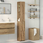 Baderomsskap Artisan Eik 25X25X170 Cm Konstruert Tre