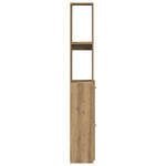 Baderomsskap Artisan Eik 25X25X170 Cm Konstruert Tre