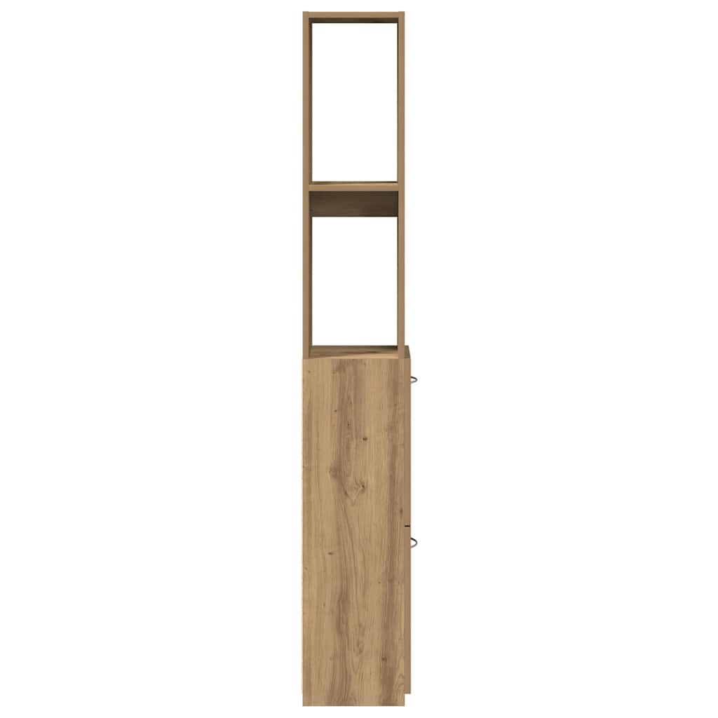 Baderomsskap Artisan Eik 25X25X170 Cm Konstruert Tre
