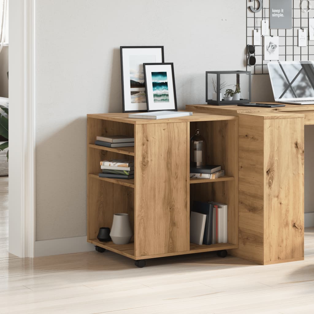 Rulleskap Artisan Eik 60X53X72 Cm Konstruert Tre
