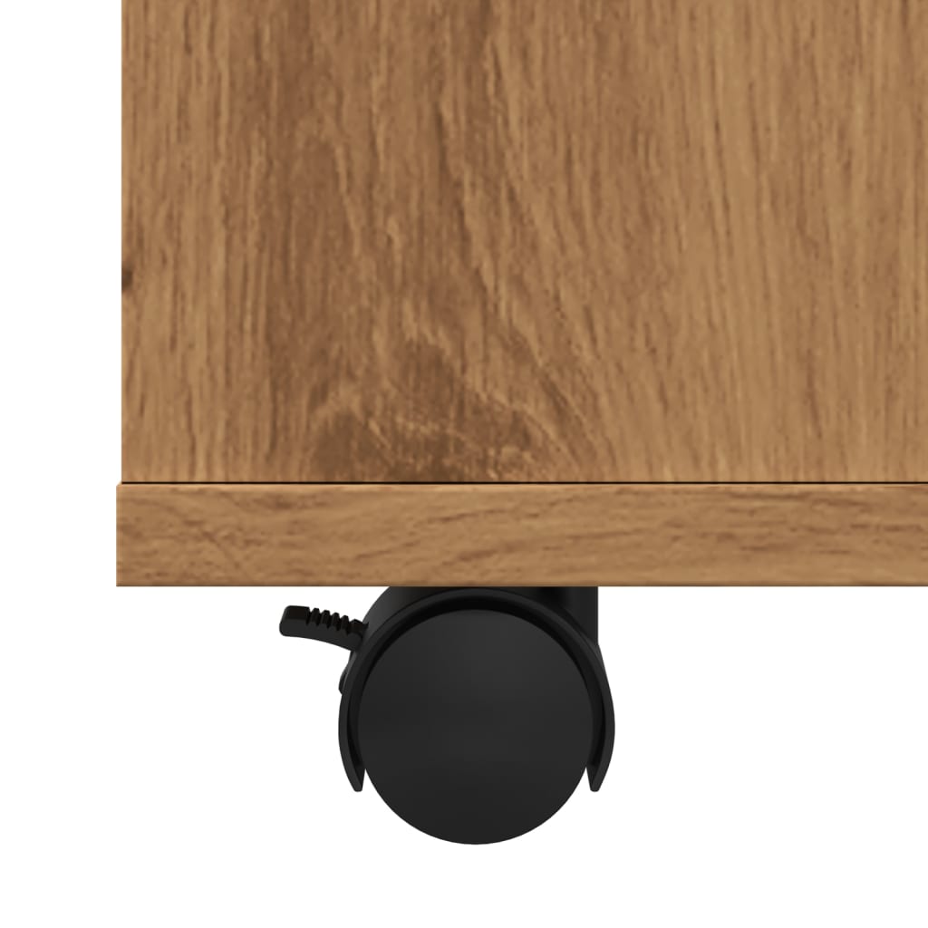 Rulleskap Artisan Eik 60X53X72 Cm Konstruert Tre