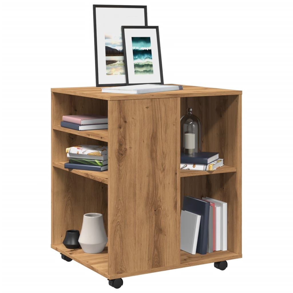 Rulleskap Artisan Eik 60X53X72 Cm Konstruert Tre