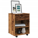 Rulleskap Gammelt Tre 46X36X59 Cm Konstruert Tre