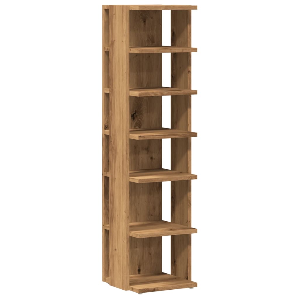 Skohylle Artisan Eik 28X27X102 Cm Konstruert Tre