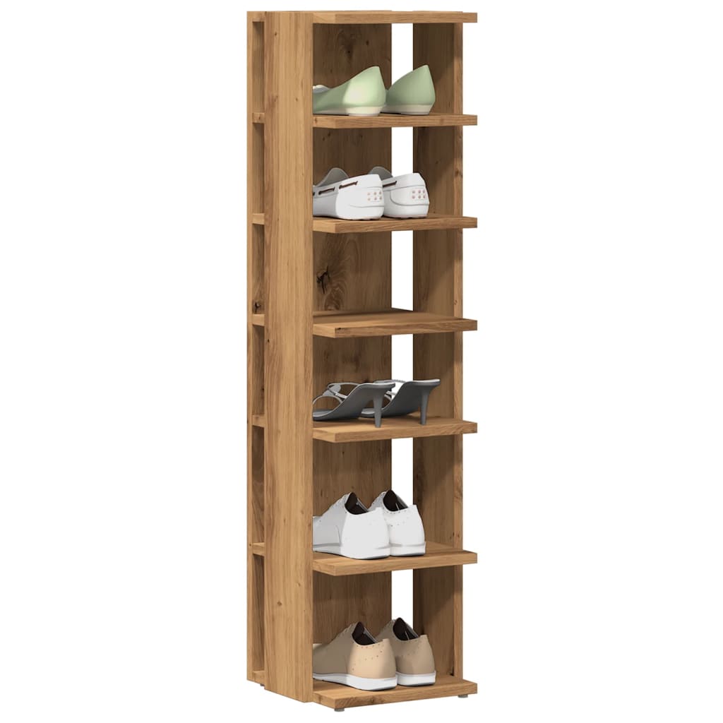 Skohylle Artisan Eik 28X27X102 Cm Konstruert Tre
