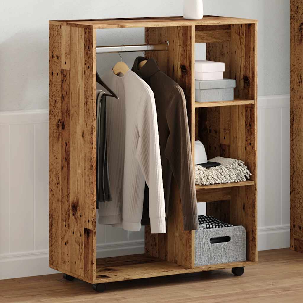 Garderobe Gammelt Tre 80X40X110 Cm Konstruert Tre