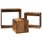 Stablebord 3 Stk Gammelt Tre Konstruert Tre