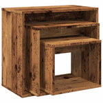 Stablebord 3 Stk Gammelt Tre Konstruert Tre