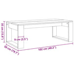 Salongbord Gammelt Tre 102X50X35 Cm Konstruert Tre