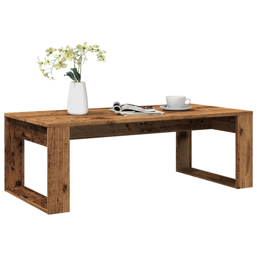 Salongbord Gammelt Tre 102X50X35 Cm Konstruert Tre
